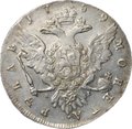 Монета 1 рубль 1759 СПБ ЯI слаб ННР AU Det.
