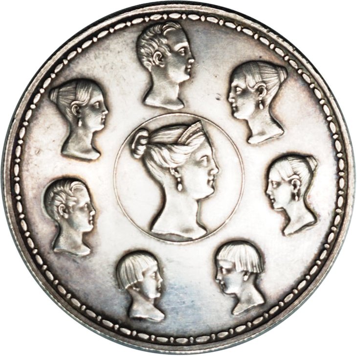 Монета 1 1/2 рубля - 10 злотых 1836 Р.П.УТКИНЪ. Семейный