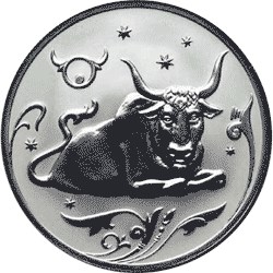 Монета 2 рубля 2005 ММД Знаки зодиака Телец