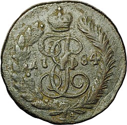 Монета Полушка 1784 КМ