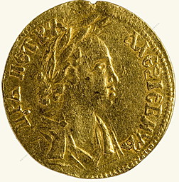 Монета Двойной червонец 1701