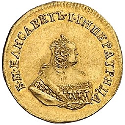 Монета Червонец 1746