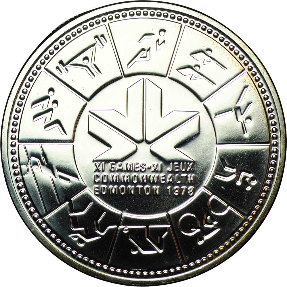 1 11 долларов. 1$ Канада 1978 игры Содружества в Эдмонтоне. 1 Доллар 11 игры Содружества в Эдмонтоне 1978 год. Игры Содружества монета Канады. Монета 1 доллара Канада мужик.