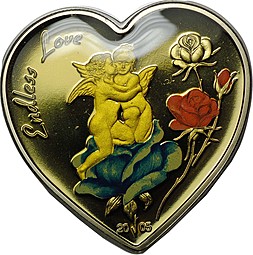 Монета 5 франков 2005 Бесконечная любовь Конго