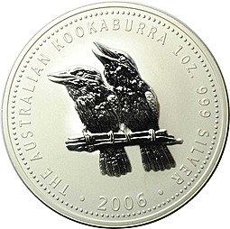 Монета 1 доллар 2006 Австралийская Кукабарра Австралия