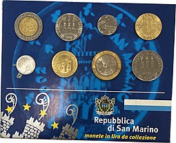 Сувенирный набор монет Сан-Марино