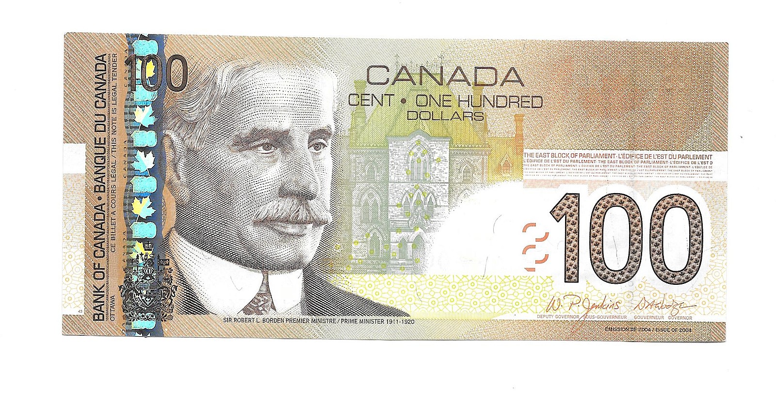 Доллар в 2004. Canada 100 Dollars Bill 2014.