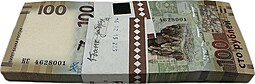Пачка (корешок) 100 рублей 2015 Крым Севастополь КС 100 банкнот